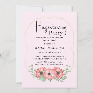 Invitation Soirée ménagère minimaliste moderne élégante