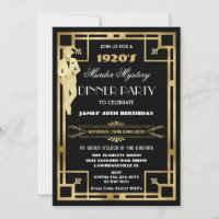 Soirée Meurtre et Mystère Art Déco Gatsby Années F