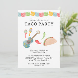 Invitation Soirée mexicaine Taco
