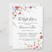 Invitation Soirée Minimaliste Avant Le Dîner De Répétition (Devant)