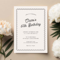 Soirée minimaliste de 60e anniversaire