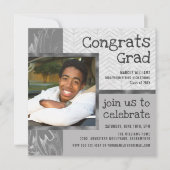 Invitation Soirée Modèle photo tendance et élégante (Devant)