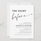 Invitation Soirée moderne avant le dîner de répétition Invita (Devant)