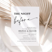 Invitation Soirée moderne avant le dîner de répétition Invita