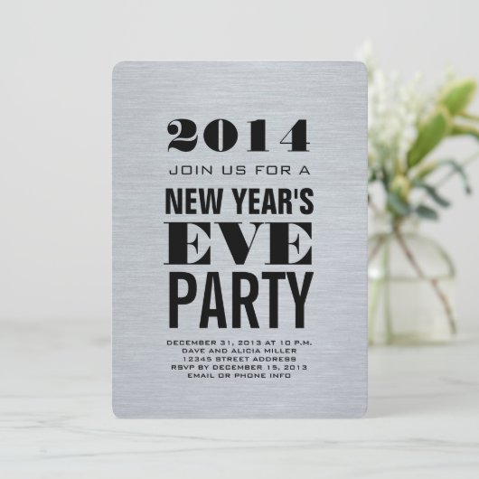Invitation Soirée moderne Silver 2014 (Debout devant)