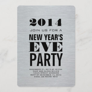 Invitation Soirée moderne Silver 2014