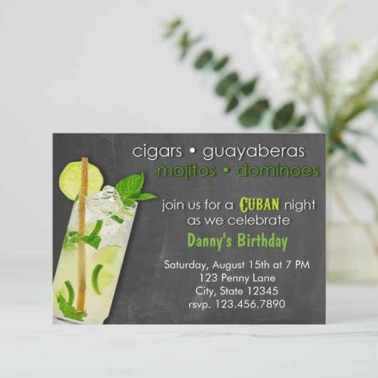 Invitation Soirée Mojito à Cuba (Debout devant)