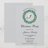 Invitation Soirée monographie de Noël Soirée de couronnes (Devant / Derrière)