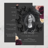 Invitation Soirée "Mort à mes 20 ans" (Devant / Derrière)