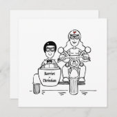 Invitation Soirée Moto et Sidecar sur mesure (Devant / Derrière)