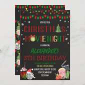 Invitation Soirée Movie Noël (Devant / Derrière)