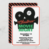 Invitation Soirée Movie Noël (Devant / Derrière)
