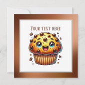 Invitation Soirée muffin au chocolat (Devant)