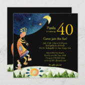 Invitation Soirée musicale Kokopelli 40e anniversaire (Devant / Derrière)