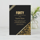 Invitation Soirée Noire et Or 40e anniversaire (Debout devant)
