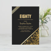 Invitation Soirée Noire et Or 80e anniversaire (Debout devant)