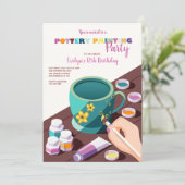 Invitation Soirée peinture de céramique (Debout devant)