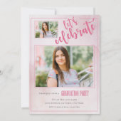 Invitation Soirée photo de fin d'études supérieures (Dos)