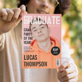 Invitation Soirée photo de la fête de graduation de la couver