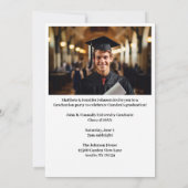 Invitation Soirée photo Formal Gold Black Graduation (Dos)