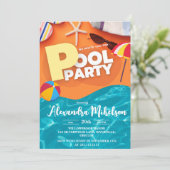 Invitation Soirée Piscine, Diplôme De Piscine (Debout devant)