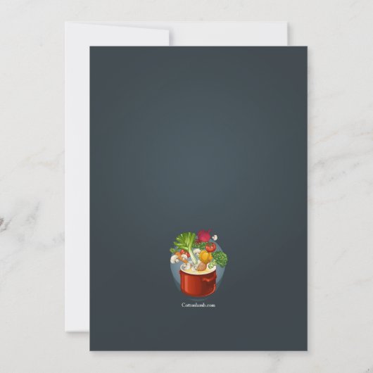 Invitation Soirée Potluck (Dos)