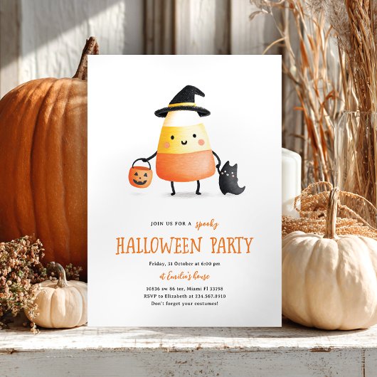 Invitation Soirée pour enfants d'Halloween