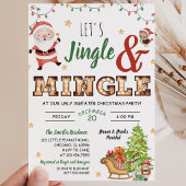 Invitation Soirée pull moche Jingle et Mingle