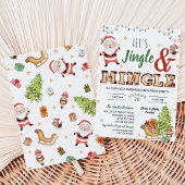 Invitation Soirée pull moche Jingle et Mingle