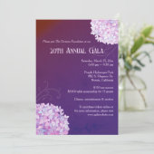 Invitation Soirée Purple Hydrangeas Gala annuel (Debout devant)