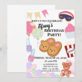 Invitation Soirée Pyjama (Devant / Derrière)