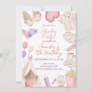 Invitation Soirée Pyjama de Nuit