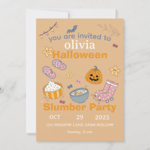 Invitation Soirée pyjama Halloween