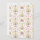 Invitation Soirée Pyjama sous Tipi (Dos)