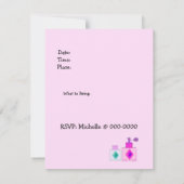 Invitation Soirée pyjama Spa pour filles (Dos)