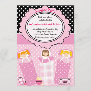 Invitation Soirée pyjamas