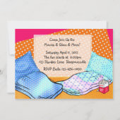 Invitation Soirée pyjamas de filles (Dos)