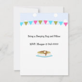 Invitation Soirée Pyjamas et Petit Déjeuner Crêpes (Dos)