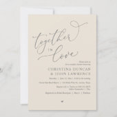 Invitation Soirée Romantique Couples Douche, Ensemble Dans L' (Devant)