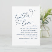 Invitation Soirée Romantique Couples Douche, Ensemble Dans L' (Debout devant)