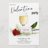 Invitation Soirée Romantique de la Saint-Valentin (Devant)