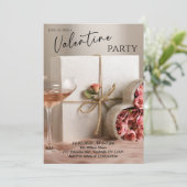 Invitation Soirée Romantique de la Saint-Valentin (Debout devant)