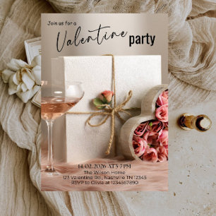 Invitation Soirée Romantique de la Saint-Valentin