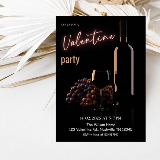Invitation Soirée Romantique de la Saint-Valentin