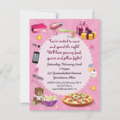 Invitation Soirée rose (Dos)