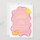 Invitation Soirée rose 30e anniversaire Mexican Adios 20s (Devant)