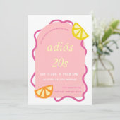 Invitation Soirée rose 30e anniversaire Mexican Adios 20s (Debout devant)