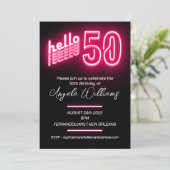 Invitation Soirée rose 50e anniversaire (Debout devant)