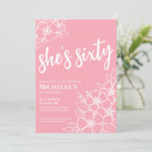 Invitation Soirée rose 60e anniversaire (Debout devant)