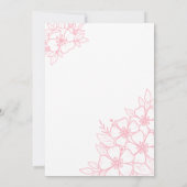 Invitation Soirée rose 60e anniversaire (Dos)